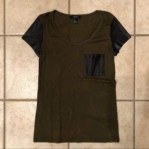 Forever 21 army green top